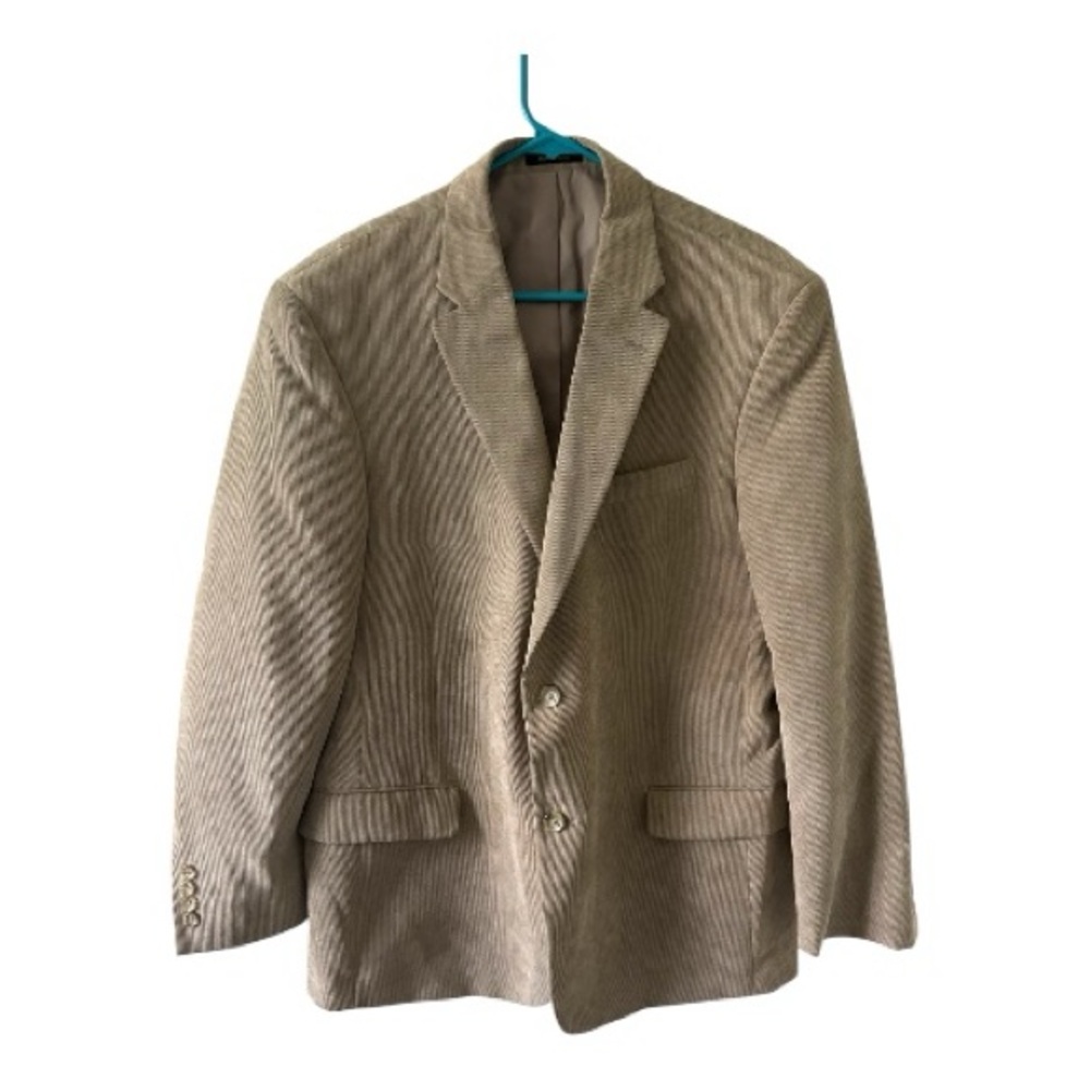 Pronto Uomo Tan Textured Blazer Sport Coat Mens Classic Button Front Jacket